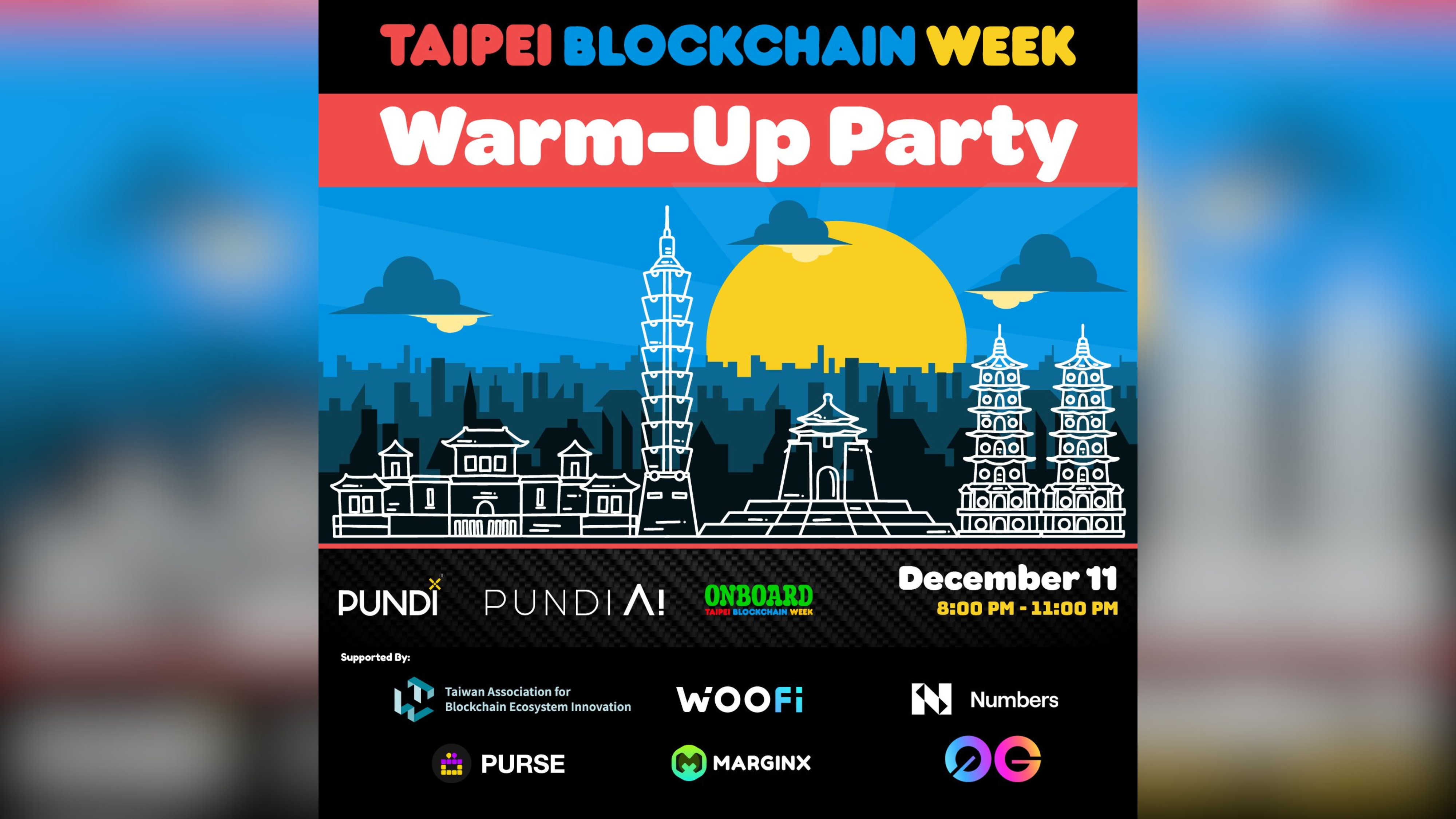 Taipei Blockchain Week: Warm-Up Party
